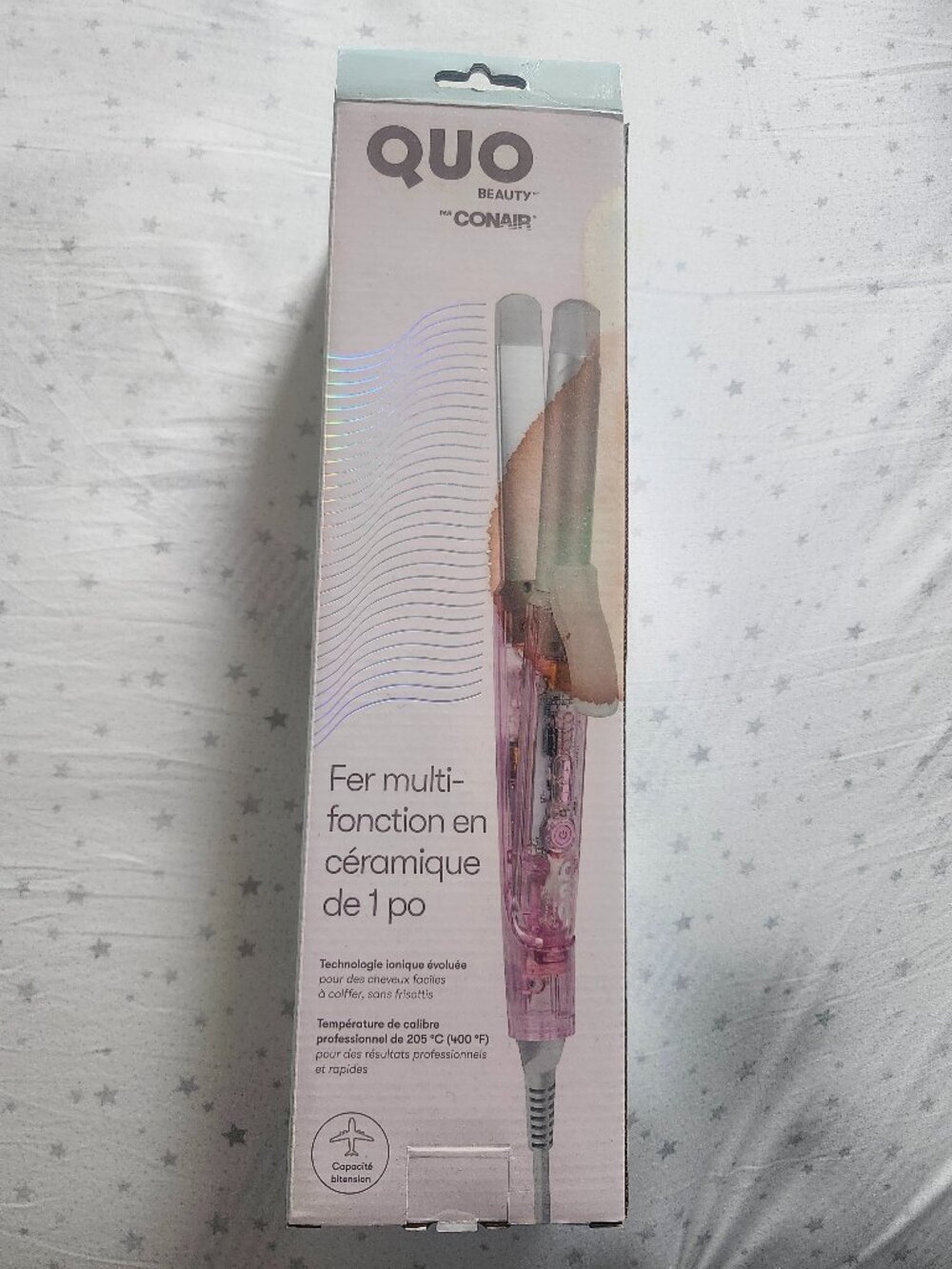 QUO Beauty by Conair 1” Ceramic Curling Iron, Multi Function Hair Styler NEW